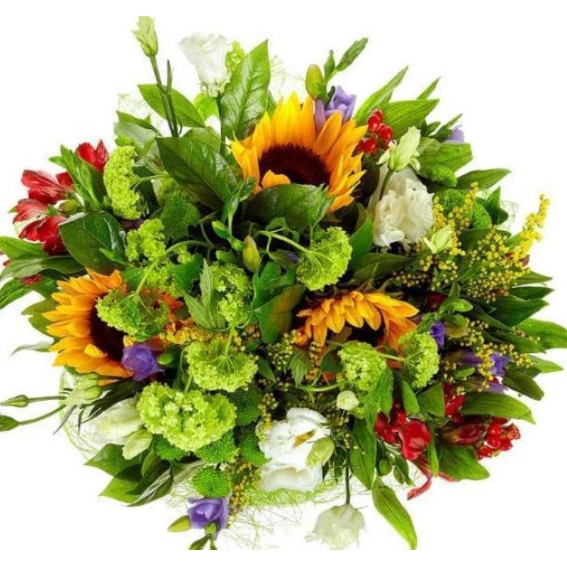 Sunflowers Garden Bouquet-Extra Small (15 stems) & Small (20 stems) & Regular (25 stems) & Medium (30 stems) & Large (35 stems) & Extra Large (50 stems) & Luxury (65 stems) & Glamour (80 stems) & Exclusive Glamour (100 stems)