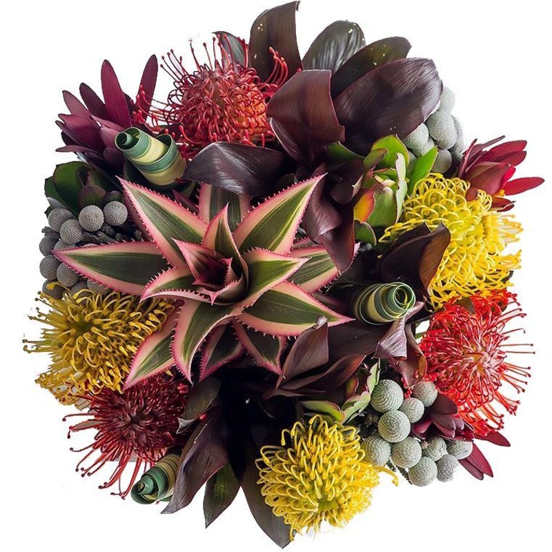 Vibrant Exotic Bouquet-Small (10 stems) & Regular (15 stems) & Medium (20 stems) & Large (25 stems) & Luxury (30 stems) & Extra Large (35 stems) & Luxury (40 stems) & Glamour (50 stems) & Exclusive Glamour (65 stems)