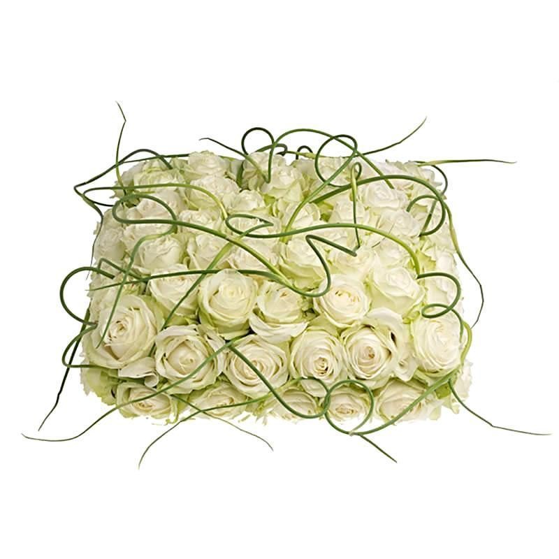 White Roses Pillow-Regular (9″ / 15″) & Large (12″ / 17″) & Extra Large (17″ / 21″)