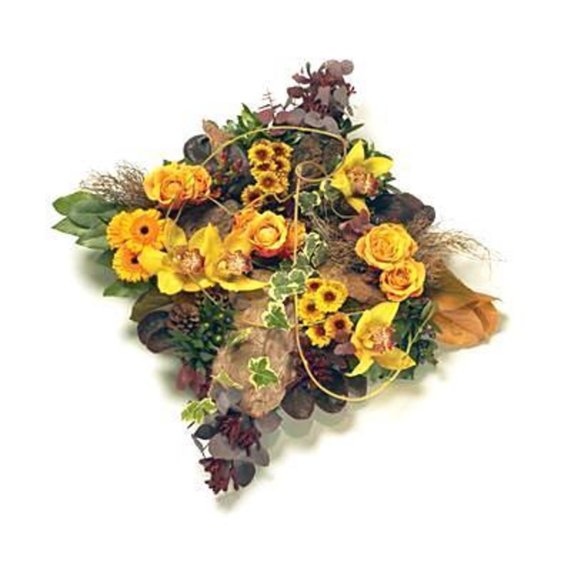 Woodland Yellow Cushion-Regular (30cm / 12″) & Large (43cm / 17″) & Extra Large (54cm / 21″)