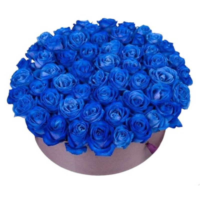 Blue Roses Box-Extra Small (15 stems) & Small (20 stems) & Medium (25 stems) & Regular (30 stems) & Large (40 stems) & Extra Large (50 stems) & Luxury (65 stems) & Glamour (80 stems) & Exclusive Glamour (100 stems) & Premium (120 stems) & Premium Extra (1