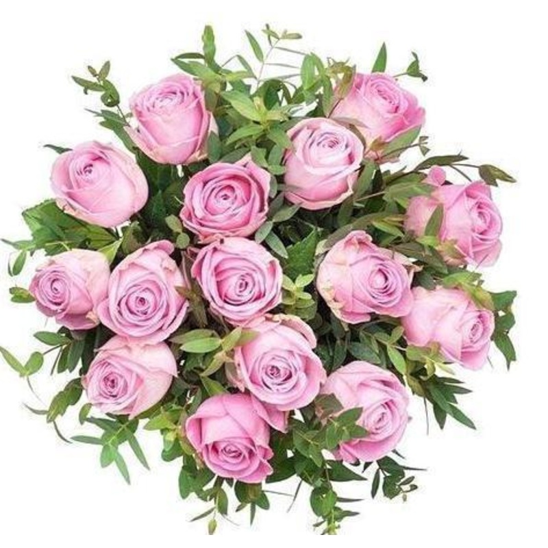 Pink Roses With Parvifolia Bouquet