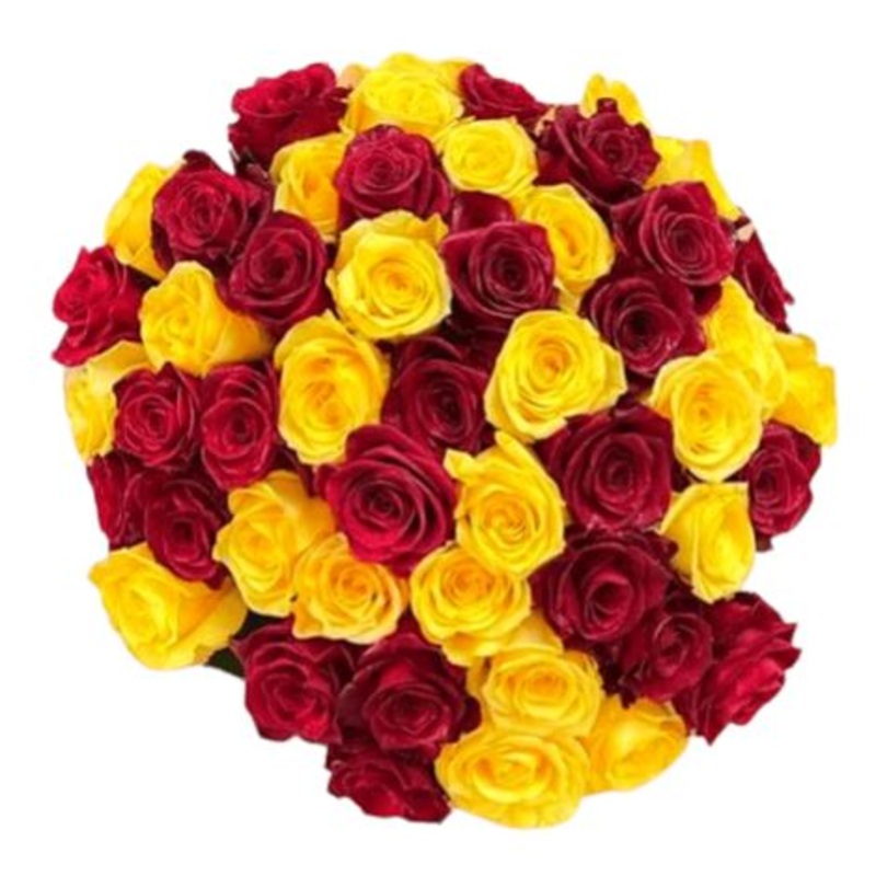 Red and Yellow Roses Bouquet-10 stems & 12 stems & 20 stems & 24 stems & 30 stems & 36 stems & 40 stems & 46 stems & 50 stems & 55 stems & 60 stems & 65 stems & 70 stems & 75 stems & 80 stems & 85 stems & 90 stems & 95 stems & 100 stems & 120 stems & 150