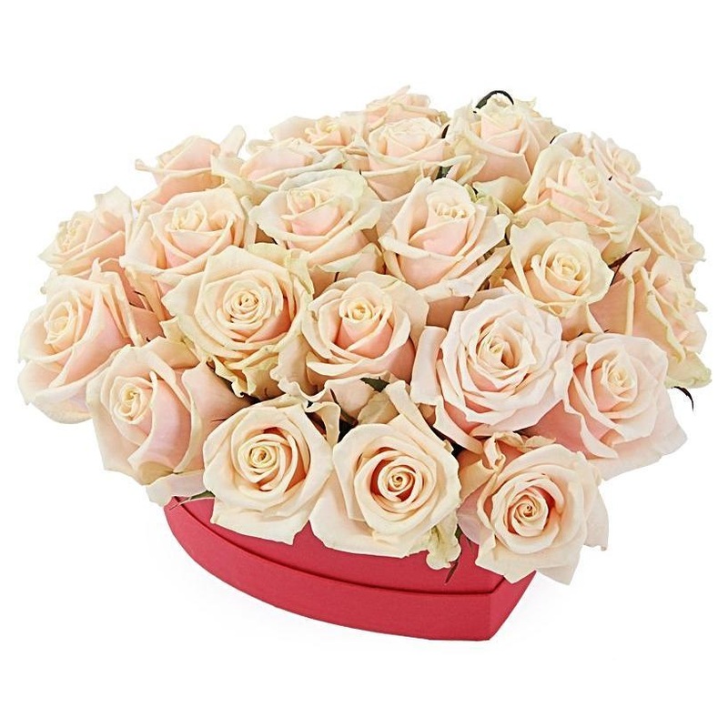 Sweet Avalanche Roses Heart Box