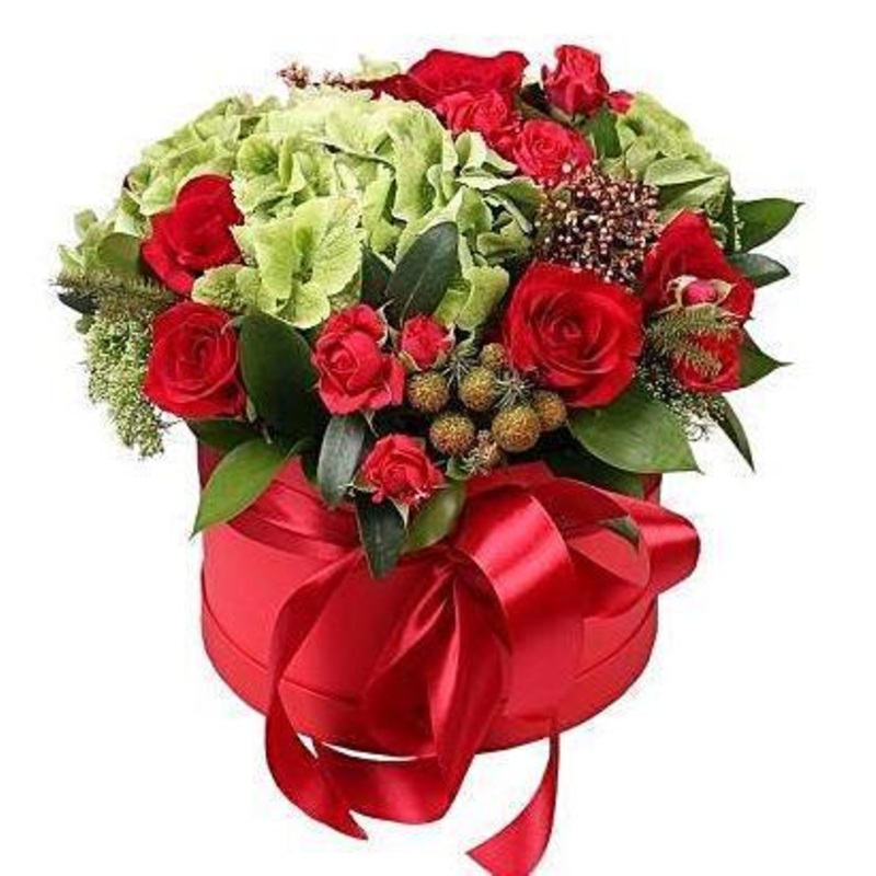 Vibrant Hat Box-Regular (15 stems) & Large (25 stems) & Luxury (35 stems) & Glamour (45 stems) & Exclusive Glamour (60 stems) & Premium (80 stems) & Posh (100 stems)-Hat Box & Heart Box & Square Box-Red Box & Black Box & Cream Box