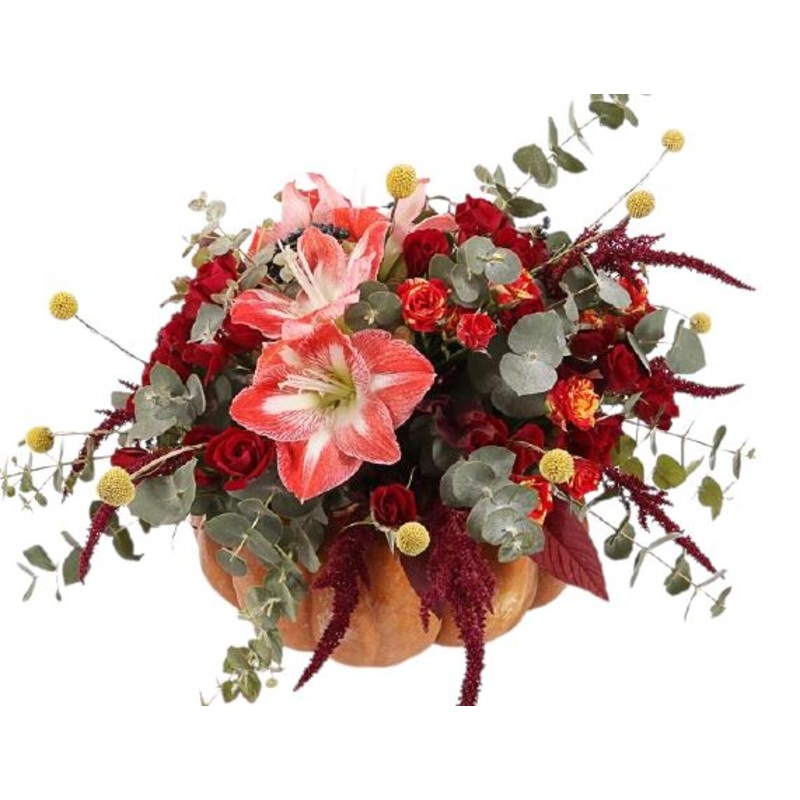 Amaranthus Pumpkin Trick Flower Arrangement