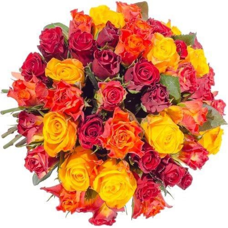 Bright Colored Roses Bouquet-10 stems & 12 stems & 15 stems & 20 stems & 24 stems & 30 stems & 36 stems & 40 stems & 48 stems & 50 stems & 55 stems & 60 stems & 65 stems & 70 stems & 75 stems & 80 stems & 85 stems & 90 stems & 95 stems & 100 stems & 120 s