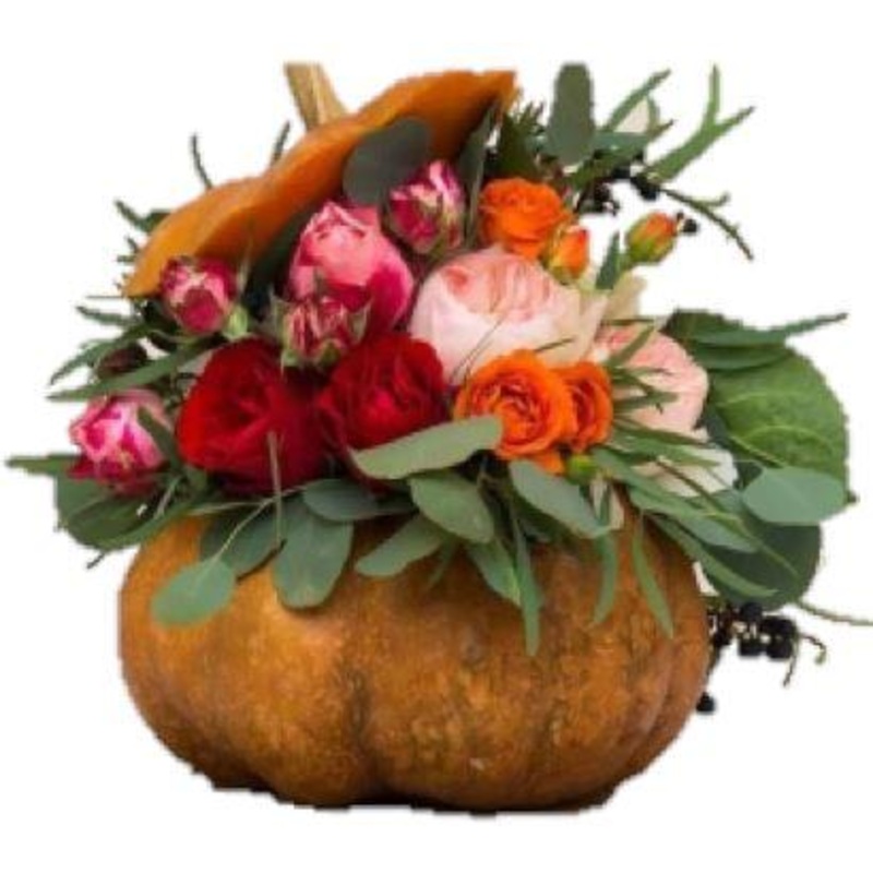 Festive Flowers Pumpkin