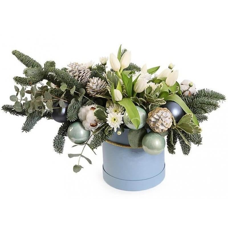 Pure White Season Hat Box-Small (10 stems) & Regular (15 stems) & Large (20 stems) & Extra Large (25 stems) & Luxury (30 stems) & Glamour  (35 stems) & Glamour (40 stems)-Hat Box & Square Box & Heart Box-Cream Box & Black Box & Red Box