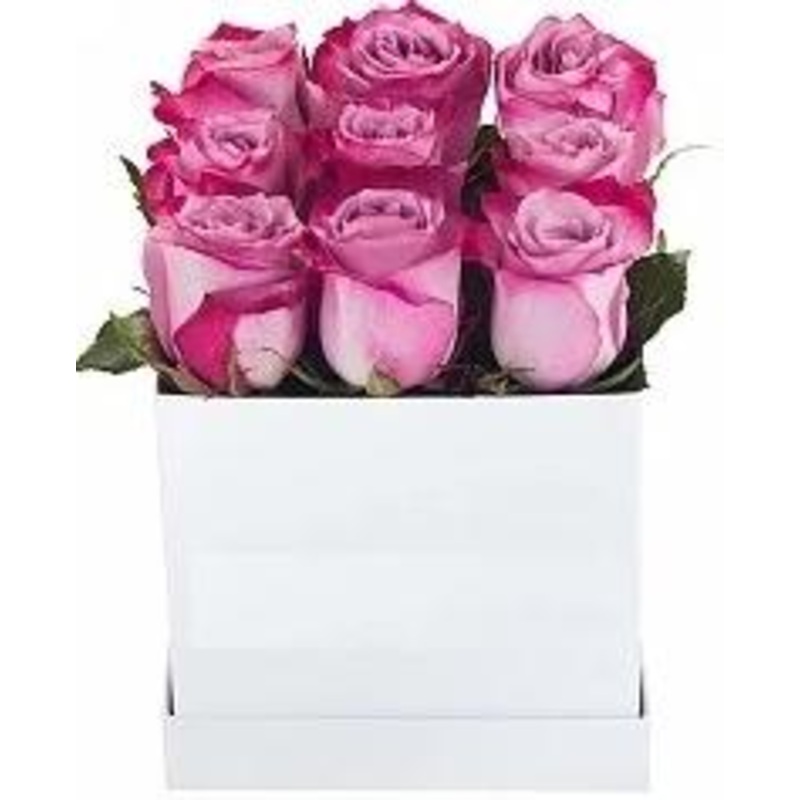 Purple Cherry Roses Signature Box