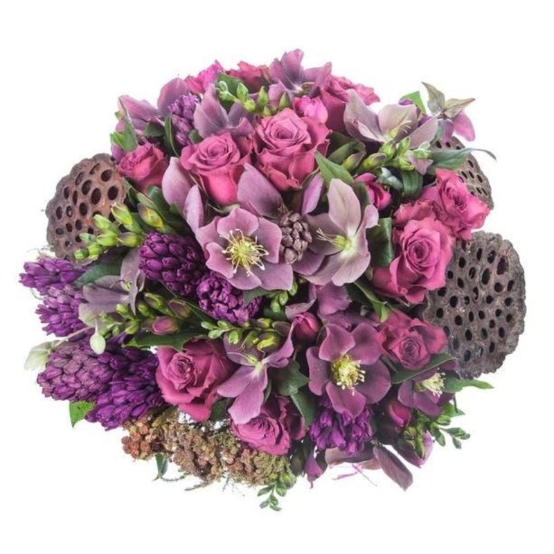 Purple Obsession Bouquet-Small (25 stems) & Regular (30 stems) & Large (40 stems) & Luxury (50 stems) & Glamour (65 stems) & Exclusive Glamour (80 stems) & Premium (100 stems)