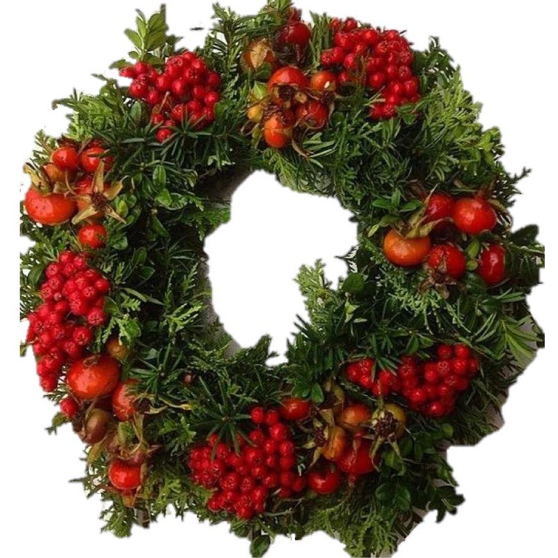 Red Berry Festive Wreath-36cm  (14 inch) & 42cm (16 inch) & 50cm (20 inch) & 60cm (24inch)