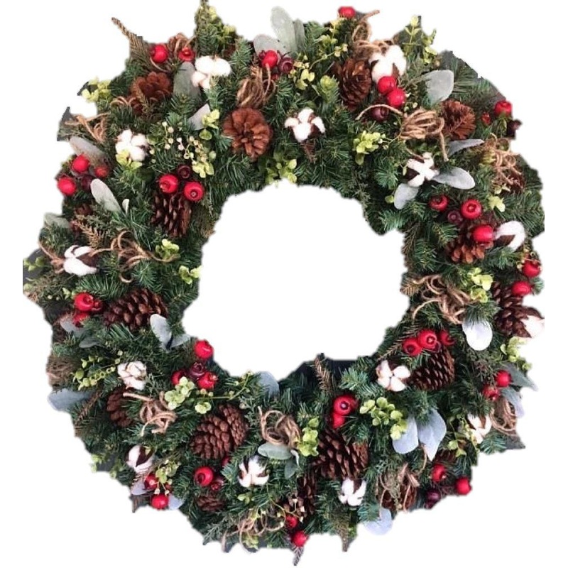 Red Berry Winter Wreath-36cm  (14 inch) & 42cm (16 inch) & 50cm (20 inch) & 60cm (24 inch)