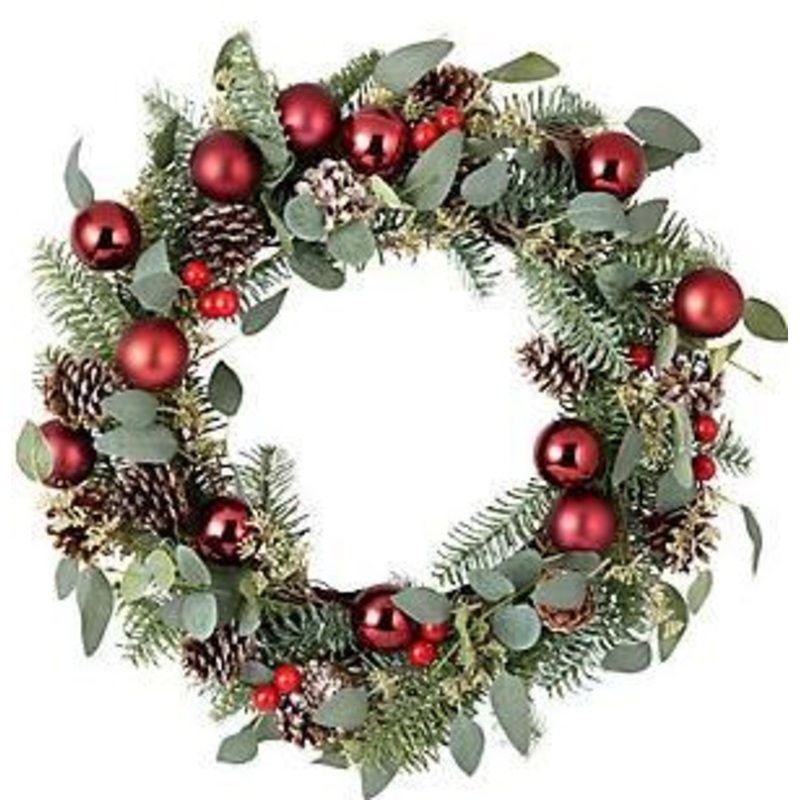 Red Christmas Ring-36cm  (14 inch) & 42cm (16 inch) & 50cm (20 inch) & 60cm (24 inch) & 80cm (32 inch) & 100cm (40 inch)