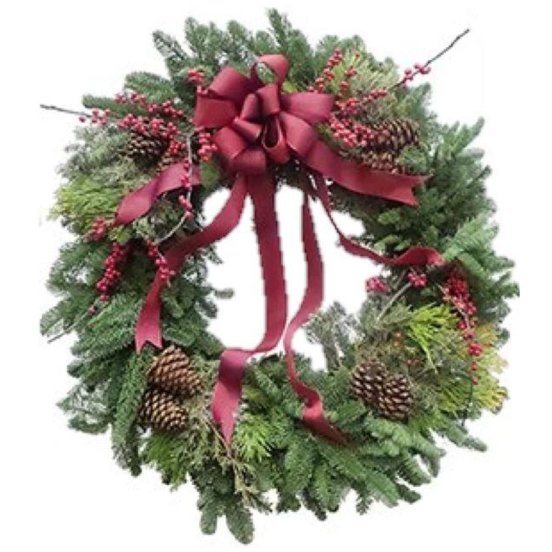 Xmas Festive Door Wreath-36cm  (14 inch) & 42cm (16 inch) & 50cm (20 inch) & 60cm (24 inch) & 80cm (32 inch) & 100cm (40 inch)