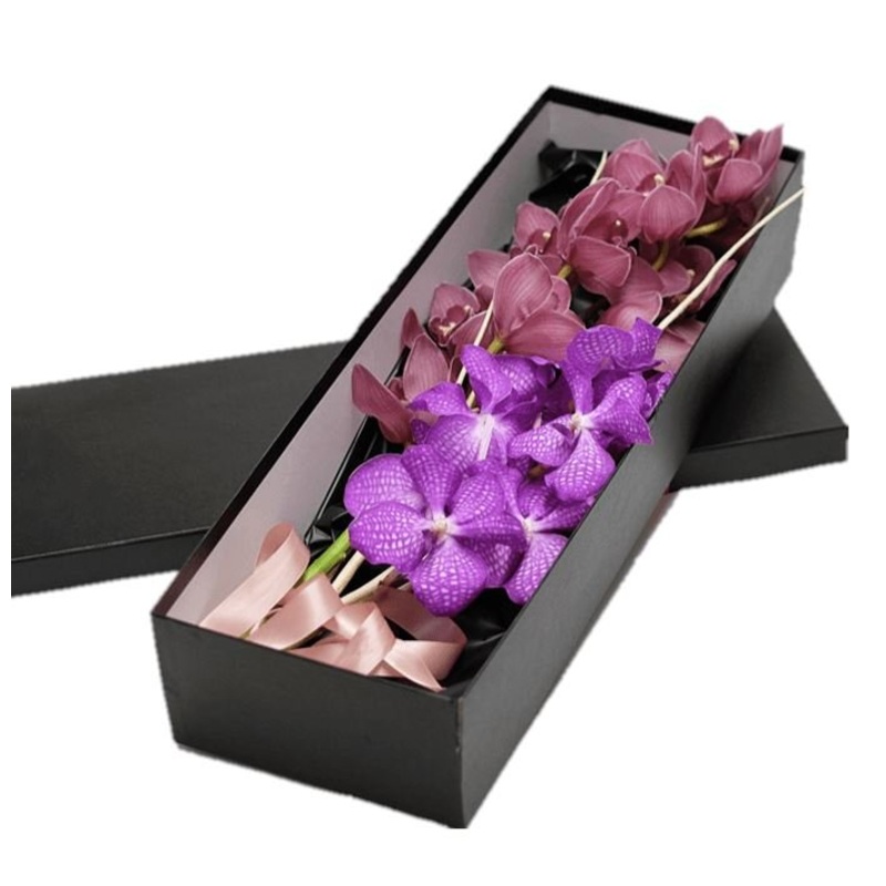 Cymbidium and Vanda Orchids Luxury Box