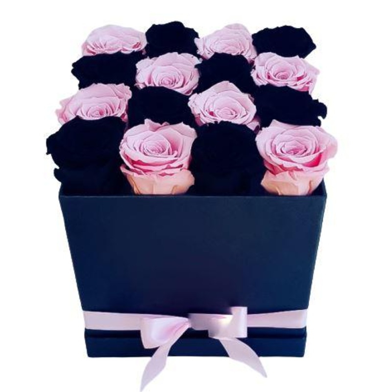 Pink and Black Roses Signature Box