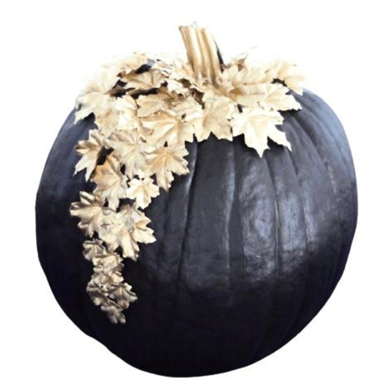 Black Pumpkin with Gold