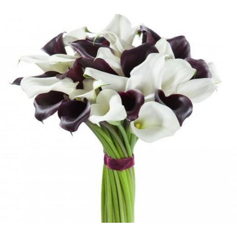 Burgundy and White Glamour Bridal Bouquet