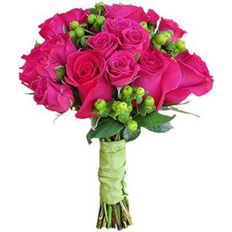 Cerise Rosiness Bridal Bouquet