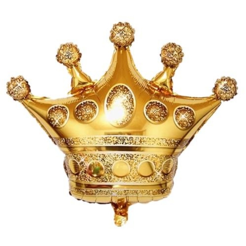 Gold Crown Balloon-75cm x 70cm & 100cm x 90 cm