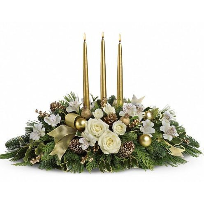 Gold Festive Centerpiece