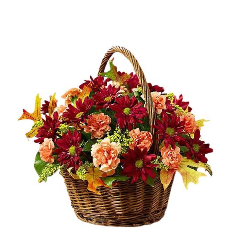 Sunrise Flower Basket-Extra Small (15 stems) & Small (20 stems) & Medium (30 stems) & Large (40 stems) & Extra Large (50 stems) & Luxury (65 stems) & Glamour (80 stems) & Exclusive Glamour (100 stems) & Premium (120 stems) & Premium Extra (140 stems) & Po
