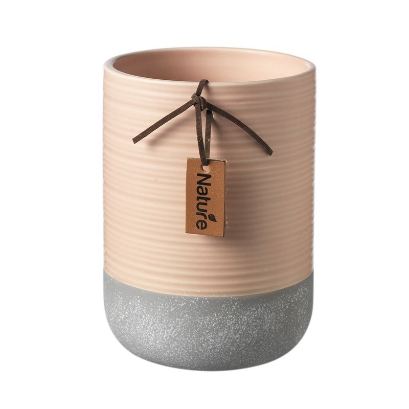 Evie Vase Tropical Peach-H:18 x  13cm & H:14 x  11cm