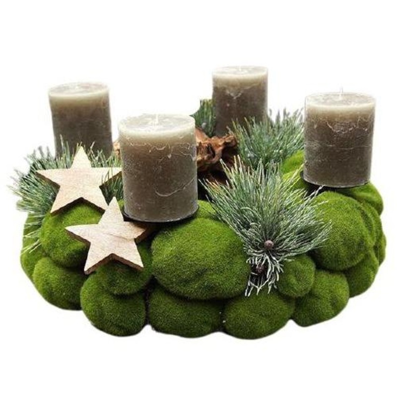 Flower Arrangement with Moss