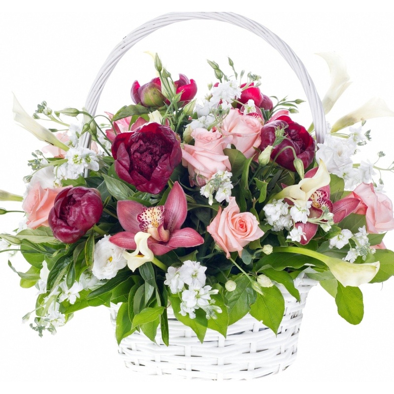Four Seasons Basket-Extra Small (15 stems) & Small (20 stems) & Medium (30 stems) & Large (40 stems) & Extra Large (55 stems) & Luxury (65 stems) & Glamour (80 stems) & Exclusive Glamour (100 stems) & Premium (120 stems) & Premium Extra (140 stems) & Posh