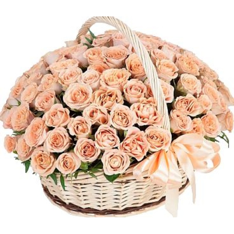 Luxury Roses in Basket-Extra Small (20 stems) & Small (32 stems) & Medium (44 stems) & Standard (56 stems) & Regular (70 stems) & Large (82 stems) & Extra Large (94 stems) & Luxury (110 stems) & Glamour (120 stems) & Exclusive Glamour (135 stems) & Premiu