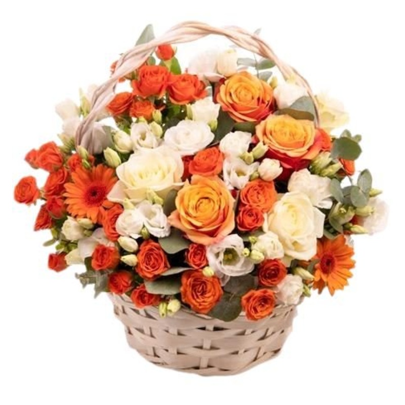 Sunny Moments Basket-Small (25 stems) & Regular (30 stems) & Medium (35 stems) & Large (40 stems) & Extra Large (50 stems) & Luxury (65 stems) & Glamour (85 stems) & Exclusive Glamour (100 stems) & Premium (125 stems) & Premim Extra (150 stems) & Posh (17