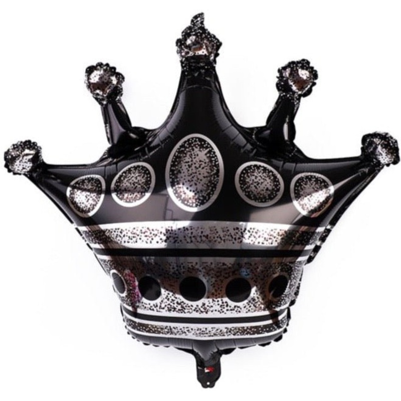 Black Crown Balloon-60cm x 52cm & 100cm x 90cm