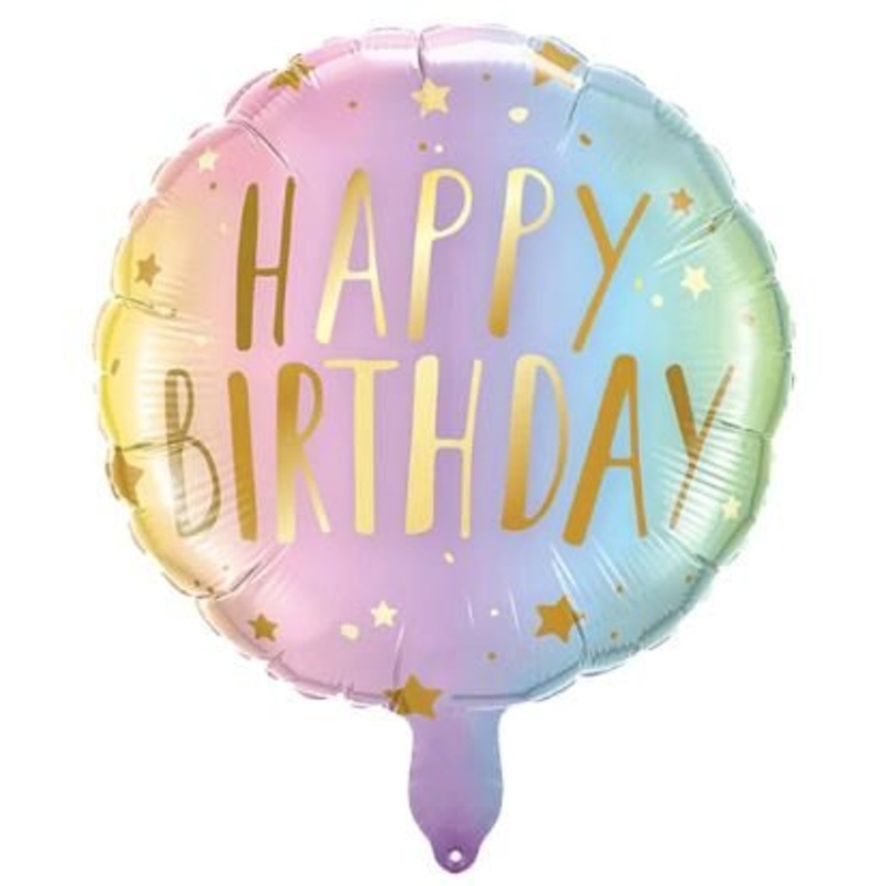 Bright Rainbow Balloon Happy Birtday Balloon 18inch