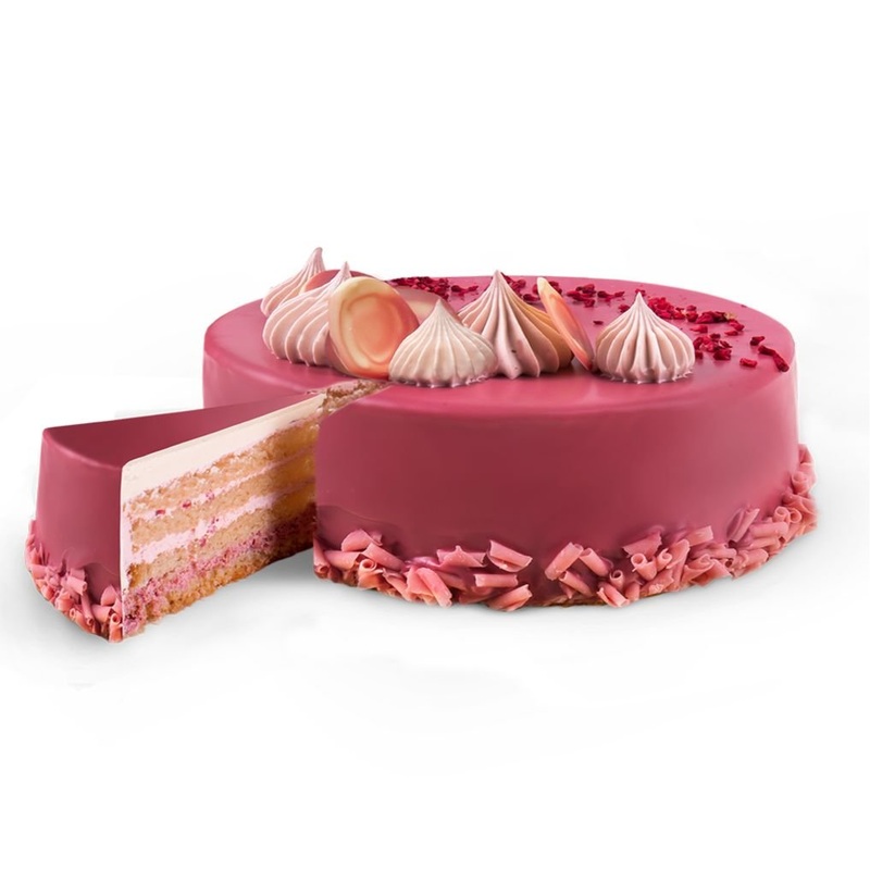 Crispy Raspberry Cake