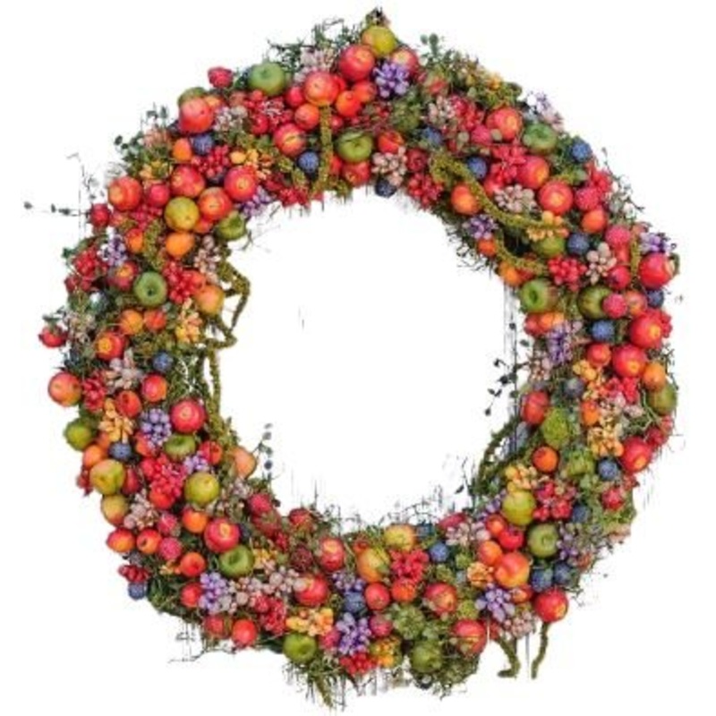 Fruit Autumn Wreath-30cm (12 inch) & 36cm  (14 inch) & 42cm (16 inch) & 54cm (21 inch)