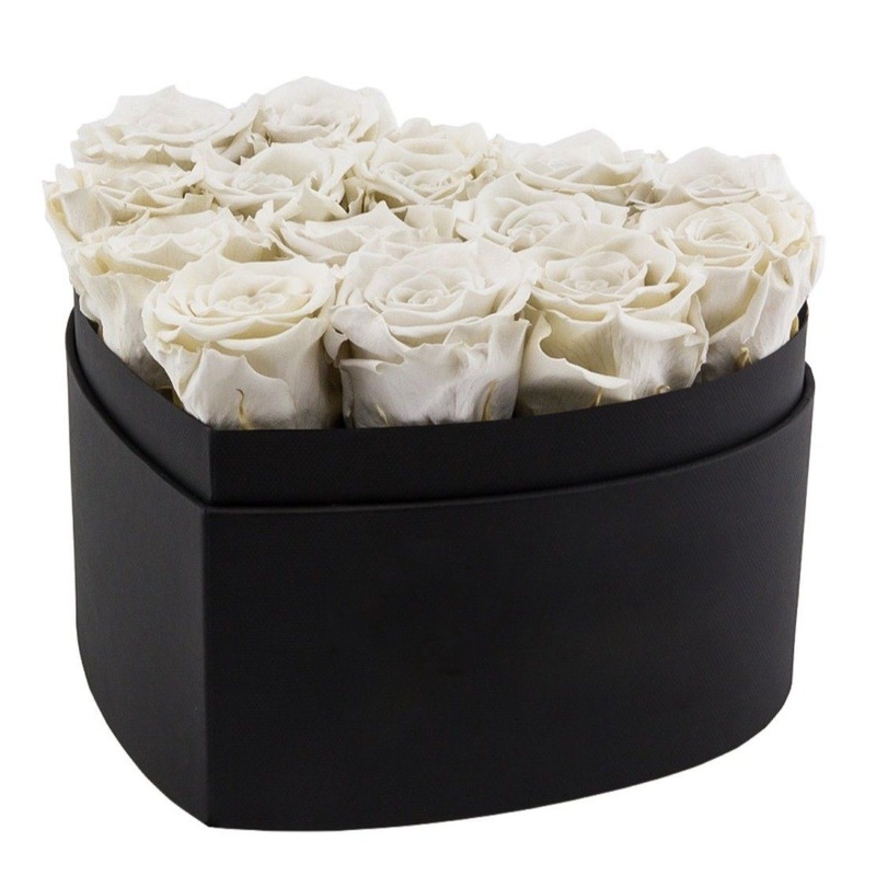 Infinity Roses Heart Box – Rose Head  2cm