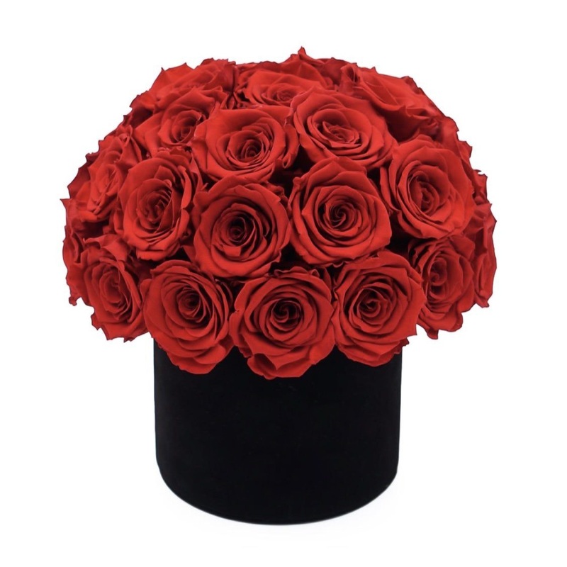 Infinity Roses Luxury Hat Box –  Rose Head  7cm