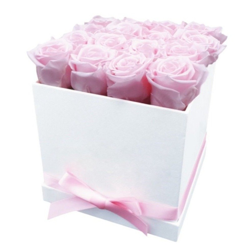 Infinity Roses Square Box –  Rose Head  2cm
