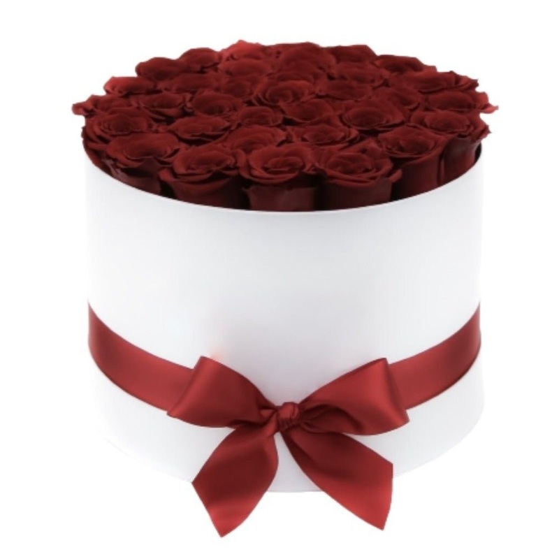 Inifinity Roses Hat Box  – Rose Head  3,5 cm
