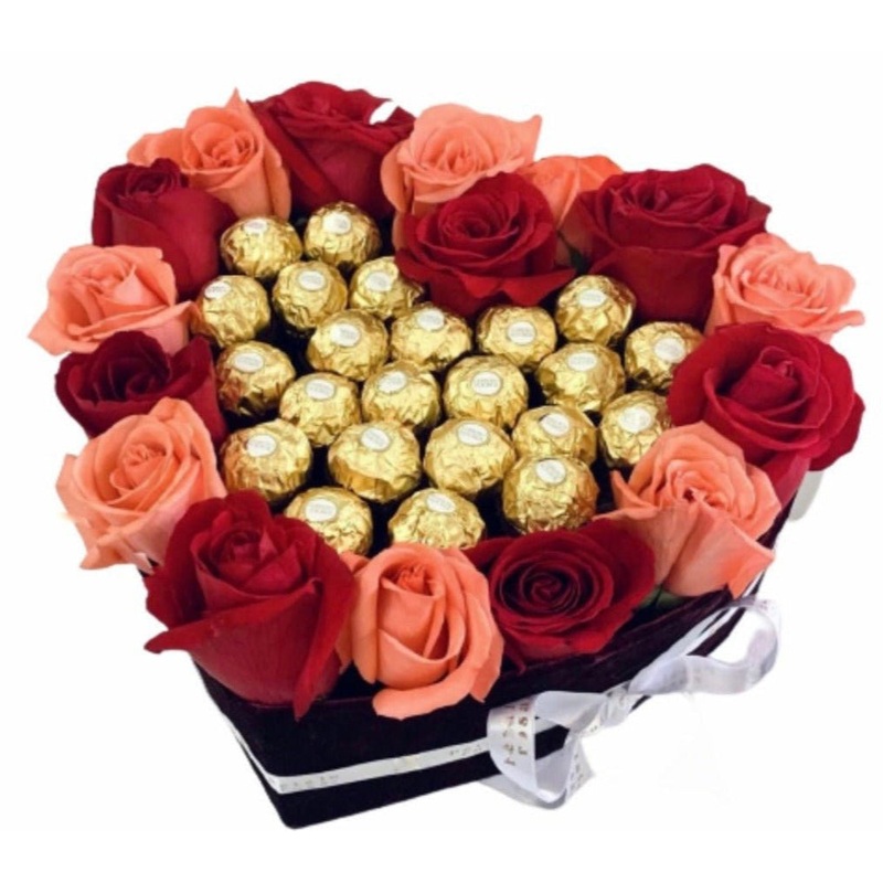 Lovely Roses Box and Chocolates