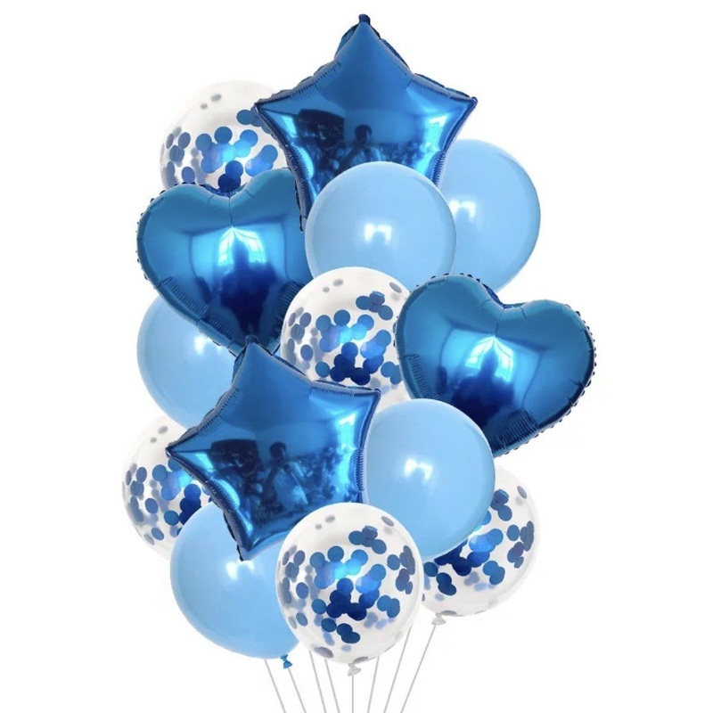 Wonderful Blue Gift Balloon Set