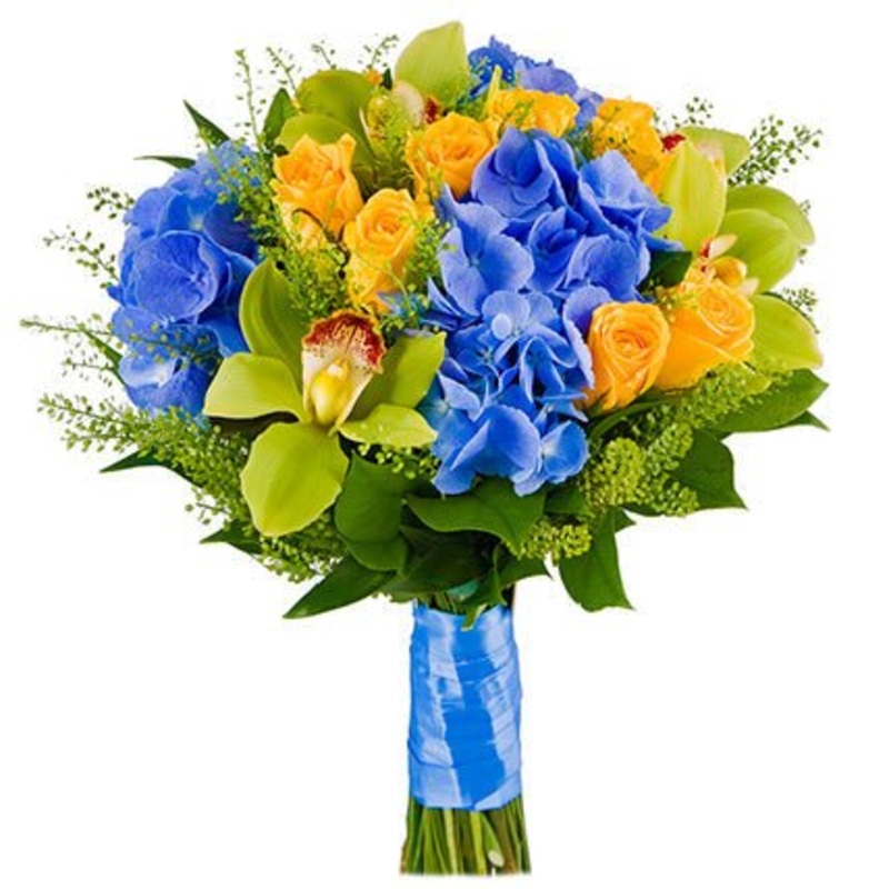 Brightly Bridal Bouquet-Small (15 stems) & Medium (20 stems) & Regular (25 stems) & Large (30 stems) & Extra Large (35 stems) & Glamour (40 stems)