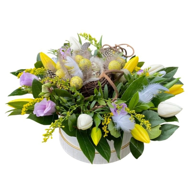 Easter Flower Box Arrangement-Small (15 stems) & Medium (25 stems) & Large (35 stems) & Luxury (50 stems)
