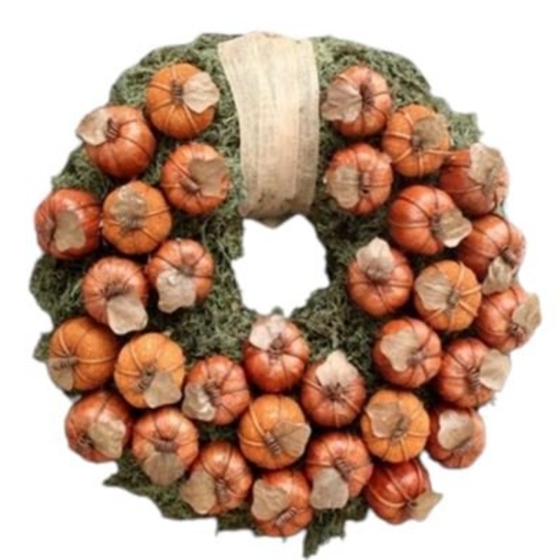 Mini Pumpkin Halloween Wreath-36cm  (14 inch) & 42cm (16 inch)