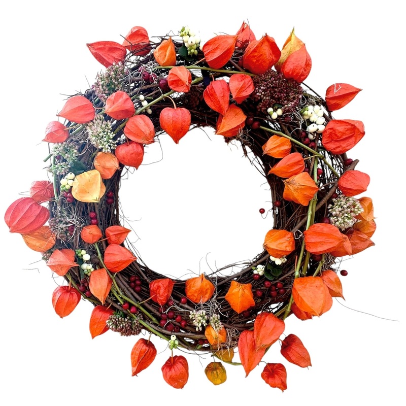 Natural Autumn Door Wreath-36cm  (14 inch) & 42cm (16 inch) & 51cm (20 inch)