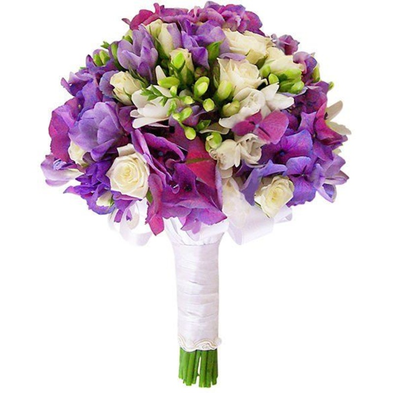 Purple Vulcano Bridal Bouquet-Extra Small (15 stems) & Small (20 stems) & Medium (25 stems) & Regular (30 stems) & Large (35 stems) & Extra Large (40 stems)