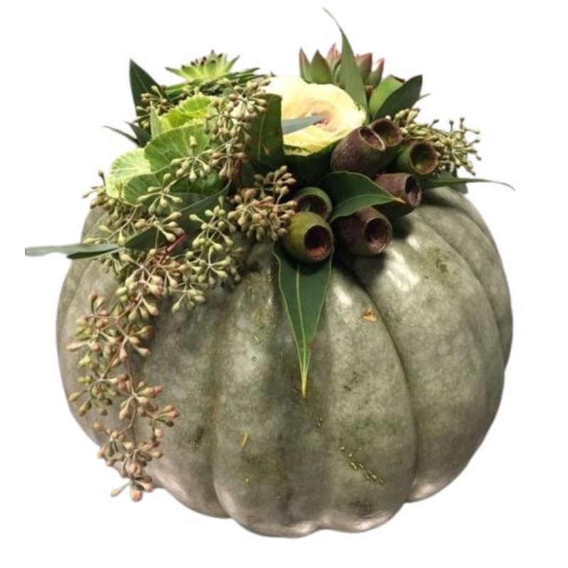 Green Pumpkin Arrangement