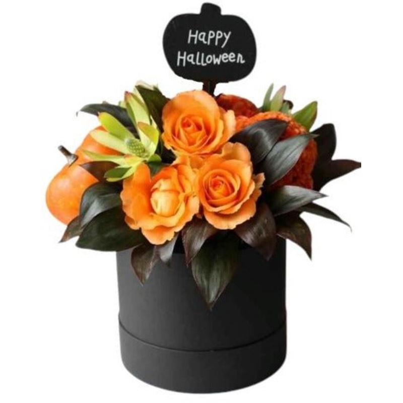 Happy Halloween Box-Medium (15 stems) & Large (20 stems) & Luxury (30 stems) & Glamour (40 stems) & Exclusive Glamour (50 stems) & Premium (60 stems) & Premium Extra (80 stems) & Posh (100 stems)