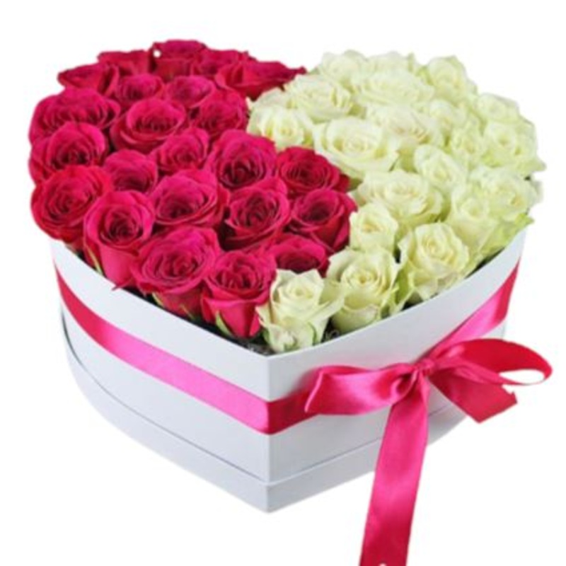 A Box of Pretty Roses-Extra Small (15 stems) & Small (25 stems) & Regular (35 stems) & Large (45 stems) & Extra Large (55 stems) & Luxury ( 65 stems) & Glamour ( 85 Stems) & Exclusive Glamour (100 stems) & Premium (125 stems) & Posh (150 stems)-Cerise and